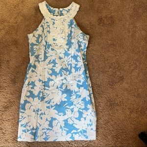 Womens blue and white dress